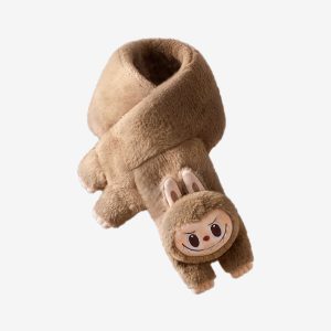 Warm Fluffy Holiday Series – LABUBU Plush Scarf