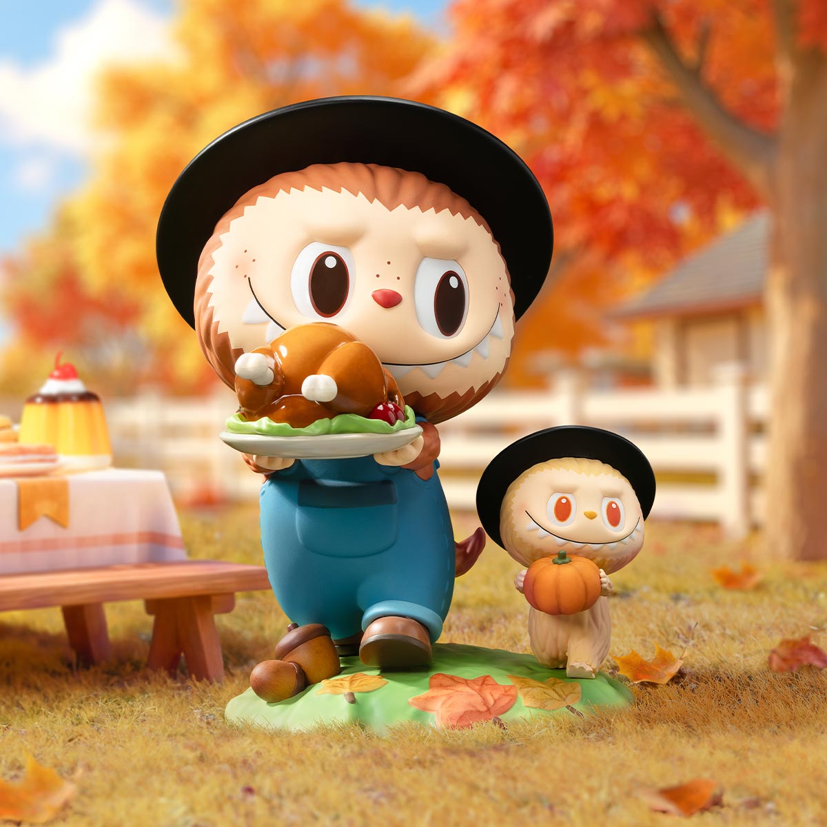 THE MONSTERS Thanksgiving LABUBU Doll Figurine
